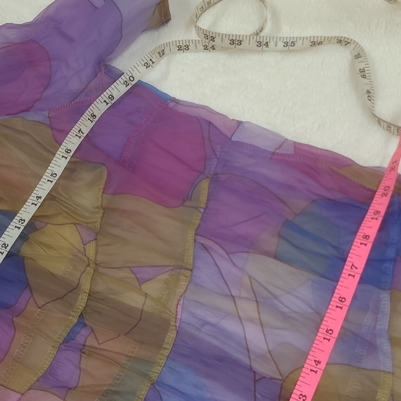 Elegant SHEER Multicolor Maxi Dress - Picture 5 of 13